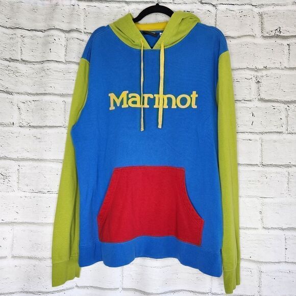 Marmot Medium hoodie sweatshirt colorblock sweatshirt - Picture 1 of 9